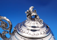 Louis XV by Puiforcat French Sterling Silver Mustard Pot with Spoon (#8329)