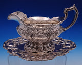 Chantilly by Gorham Grand Sterling Silver Gravy Boat w/ Underplate #A595 (#9036)