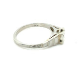 Vintage 14k Gold 1/2 Carat Genuine Natural Diamond Engagement Ring (#J5356)