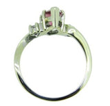 1ct Marquise Pink Genuine Natural Tourmaline Ring with Diamonds (#J214)