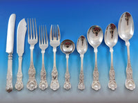 Kings by D&H and various Sterling Silver Flatware Set for 12 Service 124 Pieces