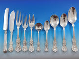 Kings by D&H and various Sterling Silver Flatware Set for 12 Service 124 Pieces