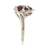 10k White Gold 2.63 Carat Genuine Natural Garnet Ring Size 5.25 (#J6764)