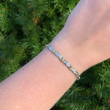 10k Gold 1.40 Carat TW Genuine Natural Diamond Tennis Bracelet 7 1/8" (#J7039)