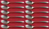 Silver Flutes by Towle Sterling Silver Demitasse Spoon Set of 12 pcs 4 1/8"