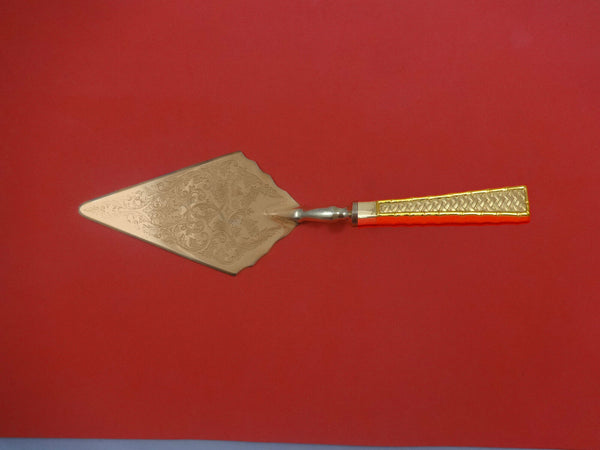 Golden Tradewinds by International Sterling Pastry Server Fancy Vermeil Custom