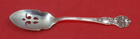 Wild Rose by Watson Sterling Silver Olive Spoon Pierced 5 3/4" Custom Made