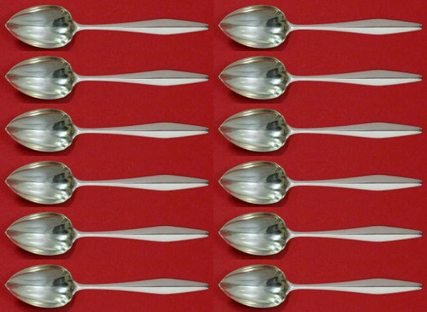 Diamond by Reed and Barton Sterling Silver Grapefruit Sp Custom Set 12pcs Fluted