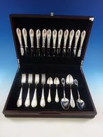 Beaded and Fluted by Modison Sterling Silver Flatware Set Service Made In India