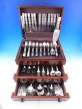 Scroll by Georg Jensen Sterling Silver Flatware Set 12 Service 145 pcs Dinner