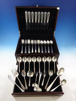 William & Mary by Lunt Sterling Silver Flatware Set For 8 Service 50 Pieces