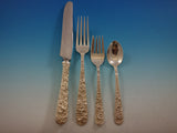 Repousse by Kirk Sterling Silver Flatware Set for 12 Service 134 Pieces Dinner