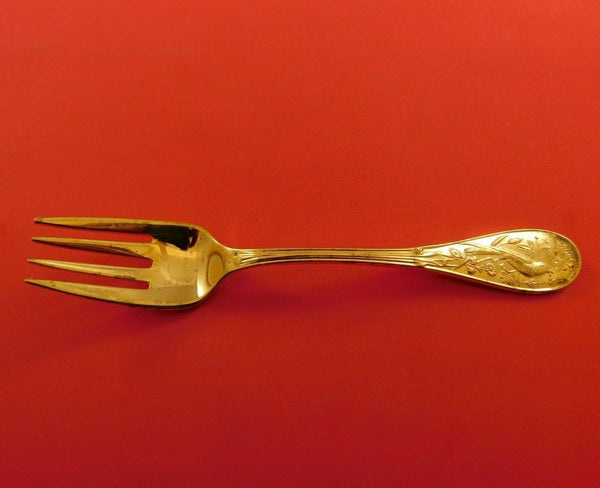 Audubon Gold by Tiffany and Co Sterling Silver Fish Fork 6 3/4"