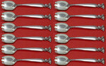 Romance of the Sea by Wallace Sterling Silver Ice Cream Fork Custom Set 12 pcs