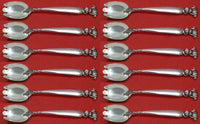 Romance of the Sea by Wallace Sterling Silver Ice Cream Fork Custom Set 12 pcs