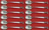 Romance of the Sea by Wallace Sterling Silver Ice Cream Fork Custom Set 12 pcs