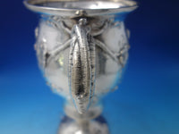 Gorham Sterling Silver Large Vase Hand Hammered w/ Vine Handles & Roses (#6232)