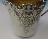 Dominick & Haff Sugar Bowl and Creamer 2pc w/Repoussed Scrollwork #552 (#0350)