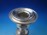 Beaded by LP & Co English Silver and Copper Candlestick Pair c.1930 (#5977)