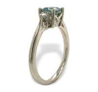 14k Gold No Heat 1.02ct Genuine Natural Montana Sapphire Diamond Ring (#J7115)