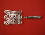 French Sterling Silver Asparagus Server Hooded HH AS Engine Turned Pcd 10 1/2"