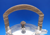 International Sterling Silver Tea Set 6pc with Teak Handles Modernism (#0482)