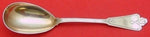 Diamond by Whiting Sterling Silver Berry Spoon Gold Washed 9"