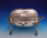 English Silverplate Roll Top Chafing Dish by Charles Edward Nixon (#9213)