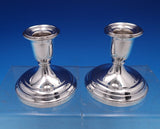 Old Maryland Plain by Kirk Sterling Silver Candlestick Pair #6 3 3/4" (#8107)