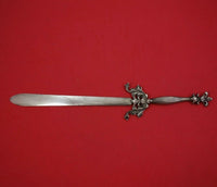 Davis and Galt Sterling Silver Paper Knife with Fleur De Lis Handle #850 12"
