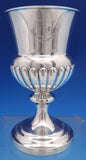 Kirk Sterling Silver Goblet w/ Crest #2728 6" x 3 1/2" Very Heavy 8.2 ozt. #8477