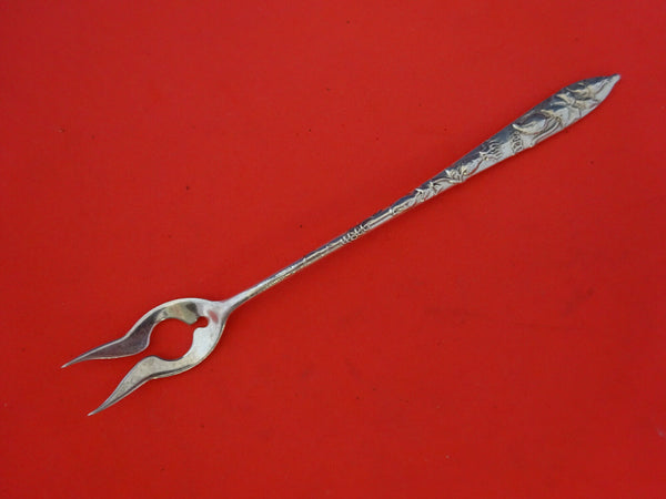 Vine By Tiffany Sterling Silver Oyster Fork Squash Motif 2-tine 6 1/8"
