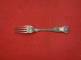 Kings by Bailey & Kitchen fancy back Coin Silver Regular Fork 7"