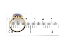 10k Yellow Gold 1.53 Carat Oval Genuine Natural Opal Ring Size 6 (#J6946)