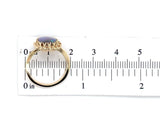 10k Yellow Gold 1.53 Carat Oval Genuine Natural Opal Ring Size 6 (#J6946)