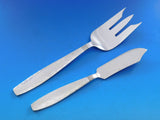 Swedish Modern by Allan Adler Sterling Silver Flatware Set Hammered 90 pc Dinner