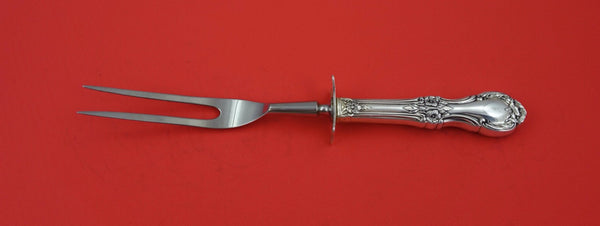 Wild Rose by International Sterling Silver Steak Fork w/ guard 8 3/4"