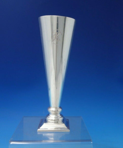 Modernism by Pampaloni Italian Sterling Silver Vase 7 1/2" x 2 1/4" 6ozt (#6279)