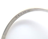 10k White Gold Filigree Genuine Natural Blue Onyx Ring w/ Gold Accents (#J6601)