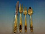 Stradivari Gold by Wallace Sterling Silver Flatware Service Set For 12 Vermeil