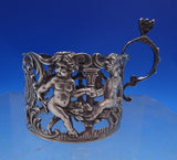 W. Mammatt and Son English Estate Sterling Silver Cup Holder w/Glass Liner #6958