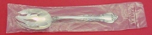 Alencon Lace by Gorham Sterling Silver Serving Spoon Pierced 8 5/8" New