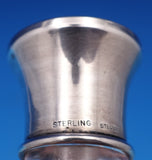 Steuben Glass Crystal Pepper Shaker with Sterling Silver Cap 3" Modern (8377)
