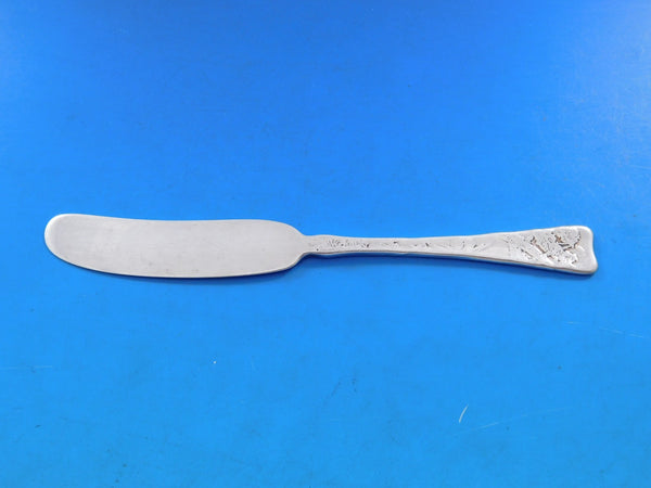 Lap Over Edge Acid Etched by Tiffany Sterling Butter Spreader FH 6" Fisher Plant