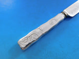 Lap Over Acid Etched by Tiffany Sterling Silver Regular Knife with Waves 9 1/4"
