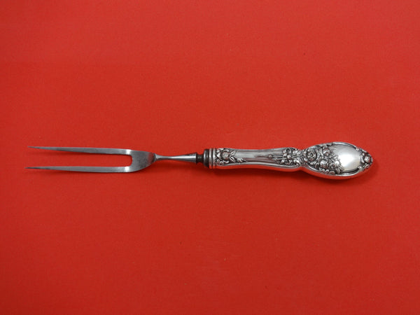 Brides Bouquet by Alvin Plate Silverplate Steak Carving Fork 8 3/8"