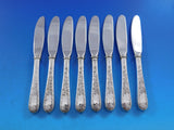 Old Maryland Engraved by Kirk Sterling Silver Butter Spreader HH Modern Set of 8