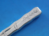 Lap Over Edge Acid Etched by Tiffany Sterling Dessert Knife HHAS Lizard 7 1/4"