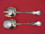 Imperial Chrysanthemum by Gorham Sterling Silver Salad Serving Set 2pc FH AS 10"