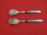 Empire by Italian .800 Silver Salad Serving Set HH w/ bone 9 1/4"